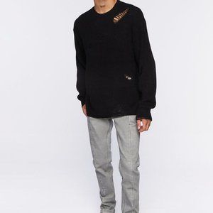 Split-Hem Slim-Fit Jeans